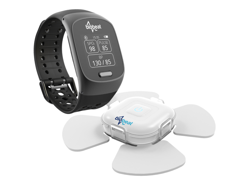 The devices used. (A) The wireless blood pressure wrist monitor